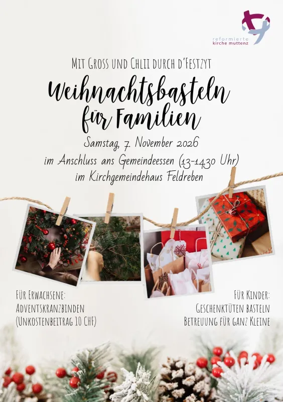 Flyer Adventskranzbinden 2026 (Foto: Sara Stöcklin) Flyer Adventskranzbinden 2026 (Foto: Sara Stöcklin)